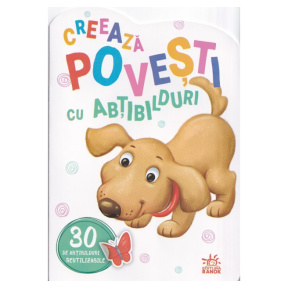 Creează povești cu abțibilduri: Cățelul