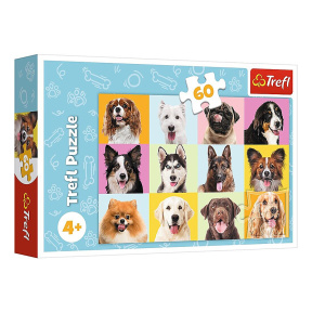 Puzzle "60"- Cute Dogs