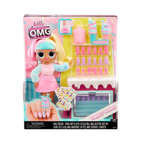 Set de joacă cu păpușa L.O.L. Surprise! seria O.M.G Sweet Nails - Candy