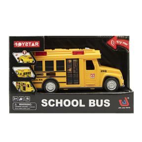 Инерционный автобус "School Bus", 1:18