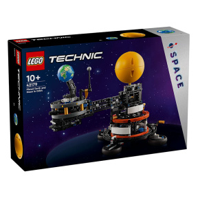 Constructor LEGO Technic Planeta Pământ și Luna pe orbită