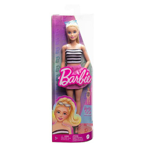 Păpușa Barbie Fashionistas în top cu dungi