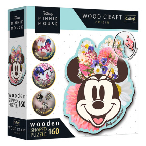 Puzzle- "160 Wooden Shaped Puzzles" - Stylish Minnie Mouse / / Disney
