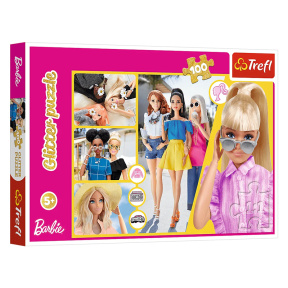 Puzzle "100 Glitter" - Glitter Barbie / Mattel, Barbie