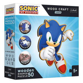 Пазлы - "50 Wood Craft Junior" - Smart Sonic / SEGA Sonic The Hedgehog