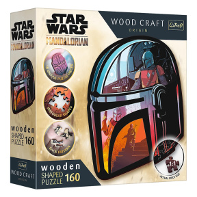 Puzzle- "160 Wooden Shaped Puzzles" - The Mandalorian / Lucasfilm