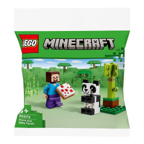 Конструктор LEGO Minecraft Стив и Малыш Панда