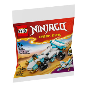 Constructor LEGO Ninjago Puterea mașinii Dragonului lui Zane