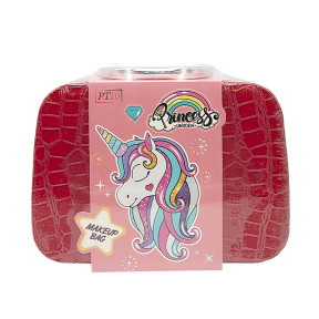 Набор косметики в чемодане 14 элементов, красный