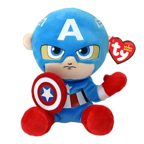 Мягкая игрушка Capitan America Beanie Babies 15 см