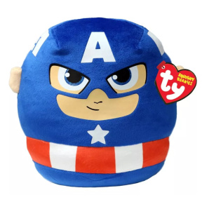 Мягкая игрушка Capitan America Squishy Beanies, 22 см