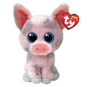 Мягкая игрушка Свинка Beanie Boos Piggley, 15 см