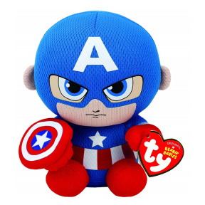 Мягкая игрушка Capitan America Beanie Babies 15 см