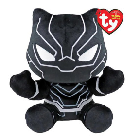 Jucărie moale Black Panter Beanie Babies 15 сm