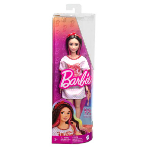 Păpușa Barbie Fashionista în rochie-tricou