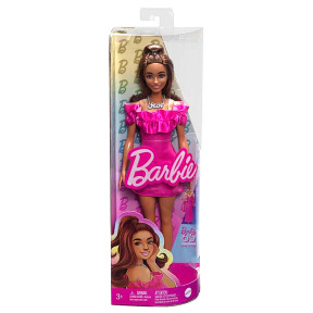 Кукла Barbie Fashionistas в розовом платье