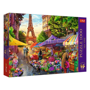 Puzzle "1000 Premium Plus" - "Tea Time: Flower Market, Paris"