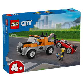 Constructor LEGO City Repararea camioanelor de remorcare și a mașinilor sport