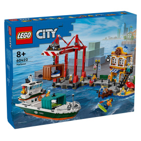 Constructor LEGO City Portul de la malul mării cu navă de marfă