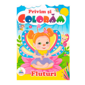 Privim și colorăm. Fluturi