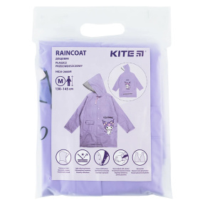Pelerină de ploaie pentru copii KITE Kuromi, 75x51 cm, 6-8 ani