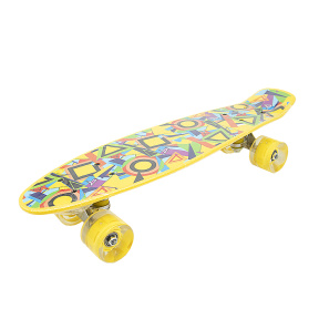 Penny board cu lumini "Geometric"