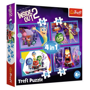 Пазлы "4in1" - "Emotions rule / Disney Inside Out 2"