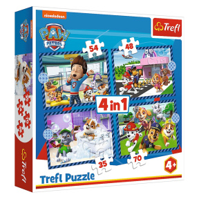 Пазлы "4in1" - "Doggy things / Viacom Paw Patrol"