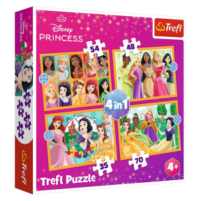 Puzzle "4in1" - "Fairy tale stories / Disney Princess"