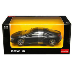 Mașină RASTAR Die cast 1:24 BMW i8, neagră