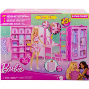 Игровой набор с куклой Barbie Гардероб мечты (25 предметов)