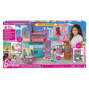 Set de joacă Casă Barbie cu 2 etaje (30 accesorii)