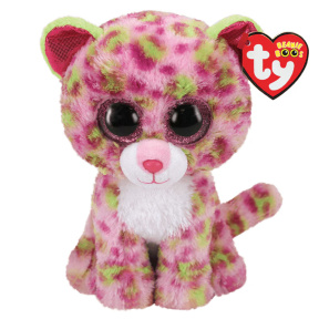 Мягкая игрушка Beanie Boos Леопард розовый Lainey 24 см