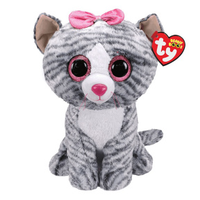 Мягкая игрушка Beanie Boos Серая кошка Kiki 42 см