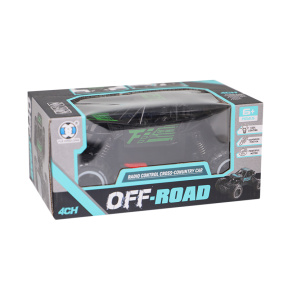 Mașină „Off road” cu telecomandă, baterie, verde
