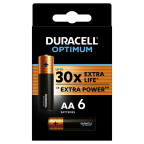 Батарейки Duracell AA Optimum special pack, 6 штук