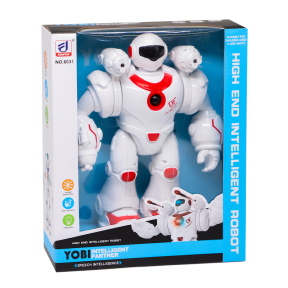 Робот Интерактивный "Yobi", со светом и звуком, красный