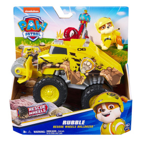 Mașină cu figurină Paw Patrol Rescue Wheels Rubble