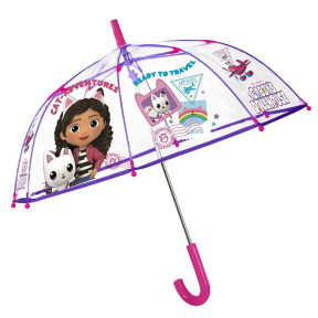 Umbrelă pentru copii transparentă GABBY´S DOLLHOUSE