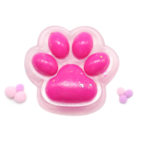 Jucărie antistres "Cat paw" 220 g, transparent, mix