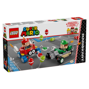 Constructor LEGO Super Mario Mario Kart: Baby Mario vs Baby Luigi