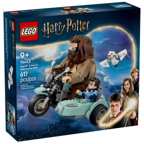 Constructor LEGO Harry Potter Plimbare cu motocicleta lui Hagrid și Harry