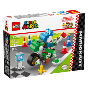 Constructor LEGO Super Mario Mario Kart Motocicletă Yoshi