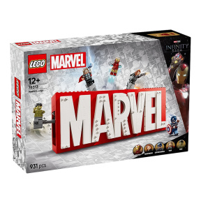 Constructor LEGO Marvel Sigla și minifigurine MARVEL