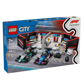 Constructor LEGO City F1 Garage și mașini Mercedes-AMG și Alpine