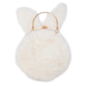 Плюшевая сумочка, бежевая