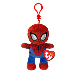 Jucărie pluș-breloc Spider-Man 12 cm