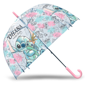 Umbrelă transparentă copii STITCH 48 cm