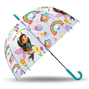 Umbrelă transparență copii GABBY´S DOLLHOUSE 46 cm