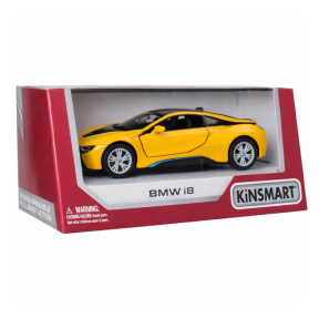 Kinsmart Mașină BMW I8 1:38 galbenă